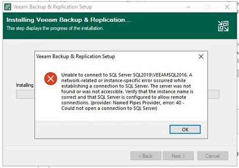 Errors: 'Cannot connect to the host's administrative share. . Veeam failed to establish connection via rcp service system port